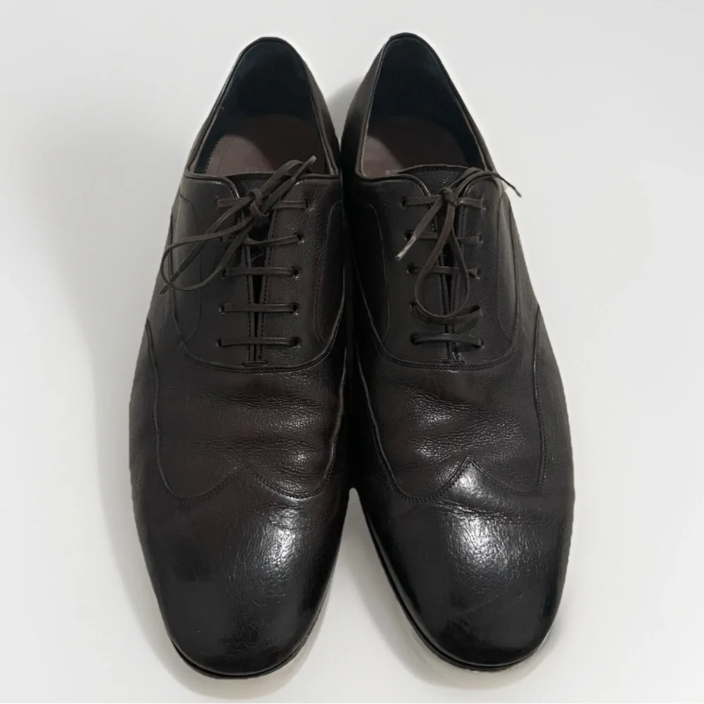 Salvatore Ferragamo Men’s Dark Brown Oxfords Size 11